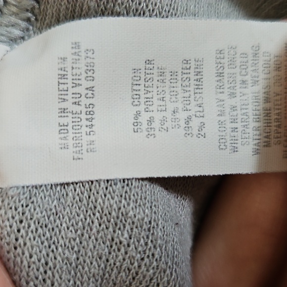Aerie Light Gray V Neck Sweatshirt - Picture 6 of 7